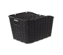 BASIL Panier Arrière Weave WP Noir