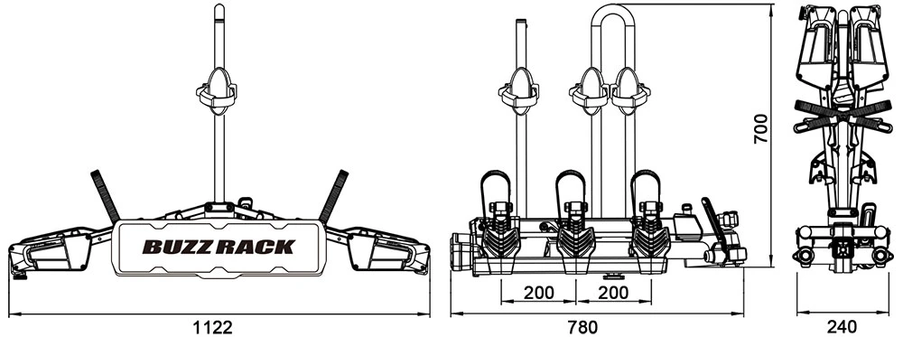 BuzzRack Eazzy 3 - Porte-vélos 3 BuzzRack Eazzy 3 - Porte-vélos – Image 3