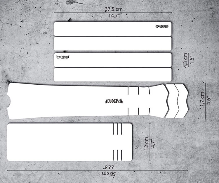 Dyedbro Kit De Protection Du Cadre D'E-Bike Transparent 1 Dyedbro Kit De Protection Du Cadre D'E-Bike Transparent