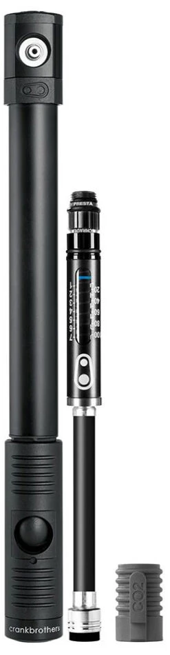 Crankbrothers Klic HP Pompe à CO2/à Main Avec Manomètre