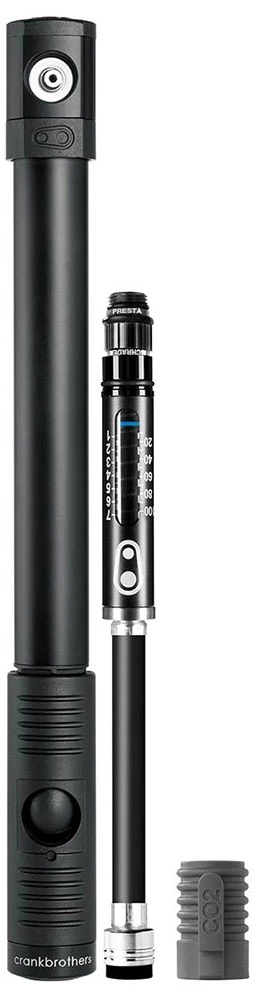 Crankbrothers Klic HP Pompe à CO2/à Main Avec Manomètre 1 Crankbrothers Klic HP Pompe à CO2/à Main Avec Manomètre