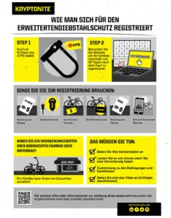 Kryptonite Antivol à Arceau KryptoLok® 2 Standard -Vélo Accessoires Magasin KryptoLok R 2 Standard Bugelschloss 07