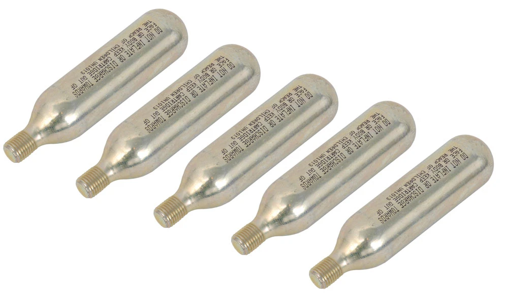 Cartouche De CO2 16g Avec Filetage Pack De 5 1 Cartouche De CO2 16g Avec Filetage Pack De 5