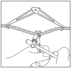 Porte-chaîne Pliable -Vélo Accessoires Magasin Radon Faltbarer Kettenhalter 20059472 c