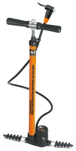 Compresseur De Course Avec E.V.A. -Vélo Accessoires Magasin SKS Rennkompressor orange 10062 a