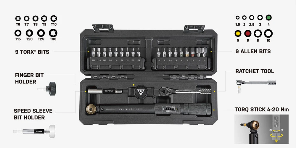 Topeak Clé Dynamométrique Torq Stick Pro 4-20 Nm 5 Topeak Clé Dynamométrique Torq Stick Pro 4-20 Nm – Image 5