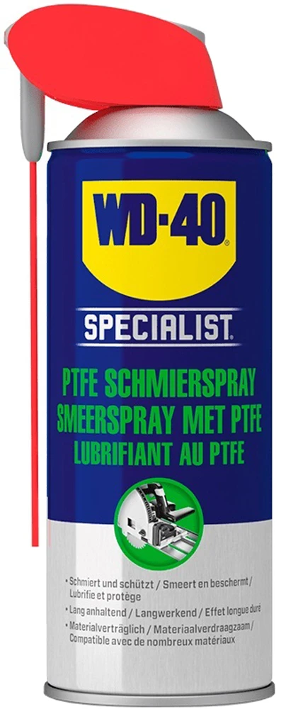 WD-40 Specialist® Spray Lubrifiant PTFE Haute Performance 400ml 1 WD-40 Specialist® Spray Lubrifiant PTFE Haute Performance 400ml