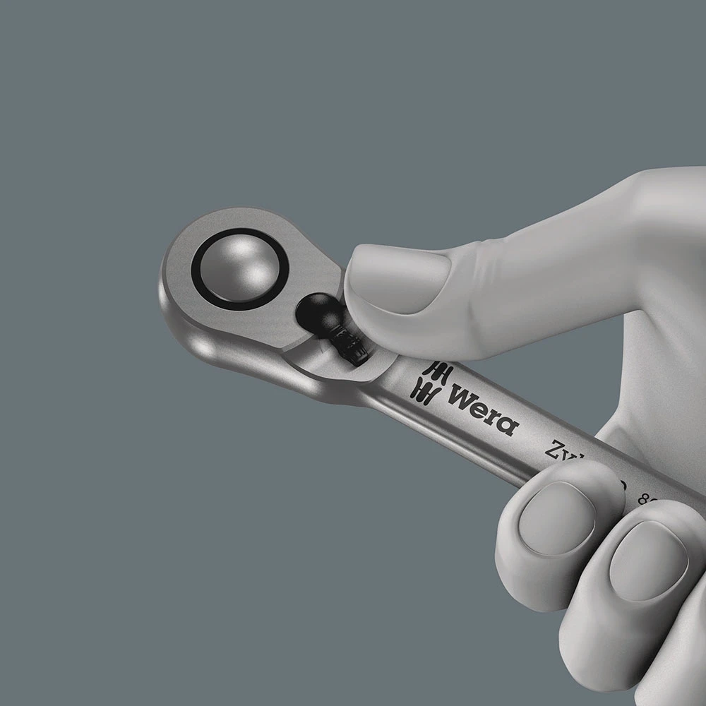 Wera 8000 B Cliquet Zyklop Metal Avec Levier D'inversion, à Carré 3/8" 4 Wera 8000 B Cliquet Zyklop Metal Avec Levier D'inversion, à Carré 3/8" – Image 4