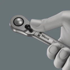 Wera 8004 A Cliquet Zyklop Metal Avec Levier D'inversion, à Carré 1/4" -Vélo Accessoires Magasin Wera 8004 A Zyklop Metal Knarre 4013288174024 2