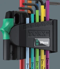 Wera 967/9 TX BO Multicolour 1 SB Jeu De Clés Mâles 9 Wera 967/9 TX BO Multicolour 1 SB Jeu De Clés Mâles -Vélo Accessoires Magasin Wera 9679 TX BO Multicolour 1 SB Winkelschlusselsatz 05073599001 3