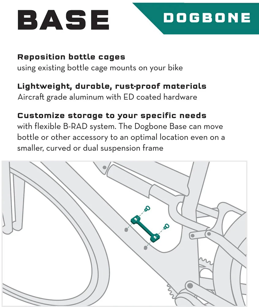 B-RAD DogeBone Mounting Bases Plaque De Montage 2 B-RAD DogeBone Mounting Bases Plaque De Montage – Image 2