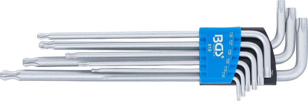 Jeu De Clés Mâles Coudées Extra-longues Pour Torx 9 Pièces 2 Jeu De Clés Mâles Coudées Extra-longues Pour Torx 9 Pièces – Image 2