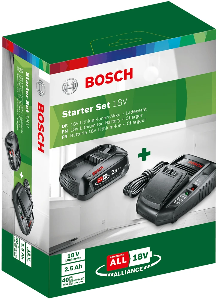 Bosch Kit De Démarrage 18V 2.5 Ah + Batterie AL1830CV 2 Bosch Kit De Démarrage 18V 2.5 Ah + Batterie AL1830CV – Image 2