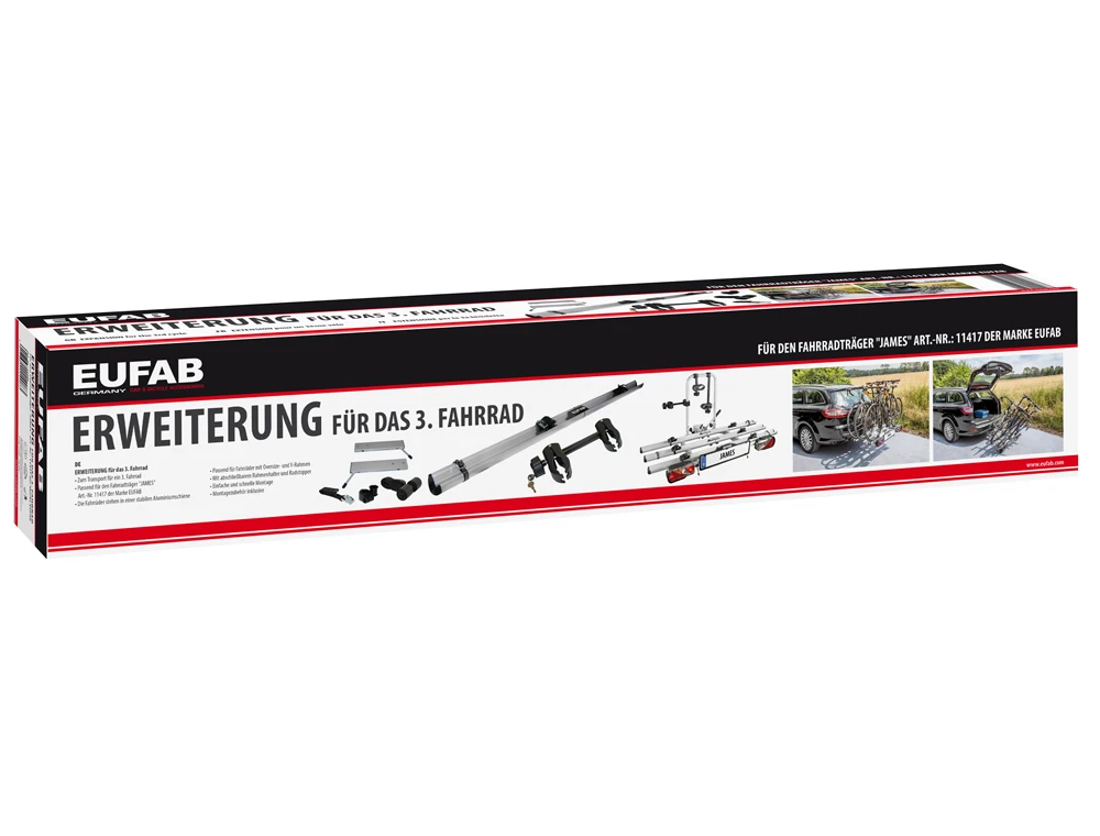 EUFAB Rail D'extension Pour Porte-vélos James 2 EUFAB Rail D'extension Pour Porte-vélos James – Image 2