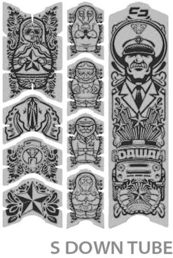 Unscratch Frame Film De Protection Pour Cadre - Dawei Black Matt -Vélo Accessoires Magasin unleazhed 20117758 Unscratch Frame Rahmenschutzfolie Dawei Black Matt 3